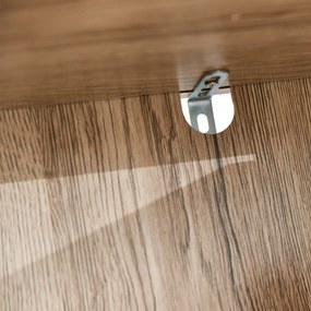 Mobile a Colonna per Bagno in Legno 30x24x170 cm  Grigio e Rovere...