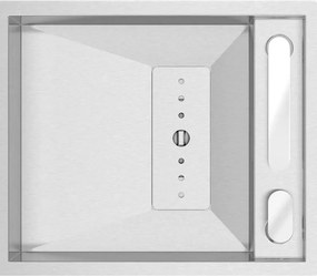 Lavello 1 vasca in inox argento RODI Invisible 40 L 52.7 x L 44.7 cm
