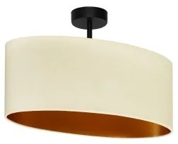 Duolla - Lampadario a plafone OVAL VEGAN 1xE27/15W/230V color crema