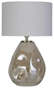 Searchlight EU65420CP - Lampada da tavolo DEVON 1xE27/60W/230V Grigio/Fumé