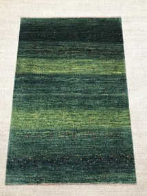 Loribaft Tappeto 140x100 Verde (Iran) Annodato A Mano