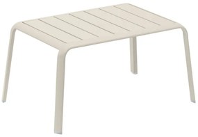 Tavolino da esterno Idaho NATERIAL in alluminio beige 59x41cm