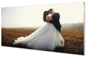 Quadro acrilico Sposa e sposo 100x50 cm