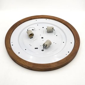 Brilagi - LED Plafoniera BELLADONNA 3xE27/15W/230V diametro 50 cm bianco/quercia ciliegio