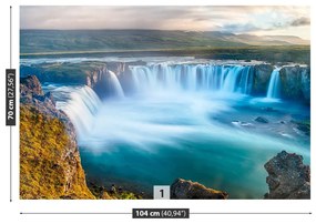 Carta da parati Cascata dell'islanda 104x70 cm