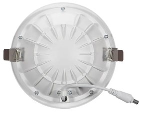 Faro LED da incasso Rotondo Luce INDIRETTA 12W Foro Ø130mm Colore Bianco Caldo 3.000K