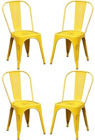 AGATHA - sedia industrial set da 4