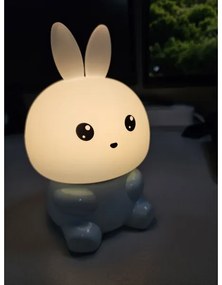 Lampada LED RGBW per bambini, touch, LED 1W 5V USB 1200 mAh con coniglio