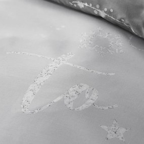 Biancheria grigia per letto matrimoniale 200x200 cm A Lot Like Christmas - Catherine Lansfield