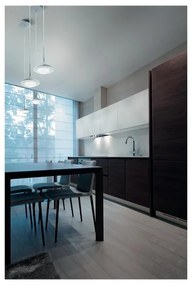 Lampadario LED design Hale bianco Ø14cm, luce calda 700 lumen, LA MIA LUCE