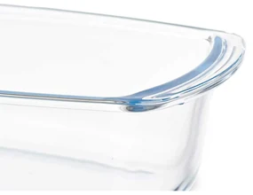 Teglia da Cucina Con manici Trasparente Vetro Borosilicato 1,6 L 27 x 7,2 x  14 cm (12 Unità)