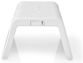 Nedis WCACQ30WT - Orologio a sveglia con display LCD e senza fili caricatore 15W/5V bianco