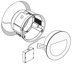 Eglo 99577 - Lampada LED da incasso da esterno ARACENA LED/2,5W/230V IP65 bianca
