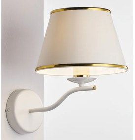 Jupiter 2086 - Lampada da parete SAMBA 1xE27/15W/230V bianco/oro