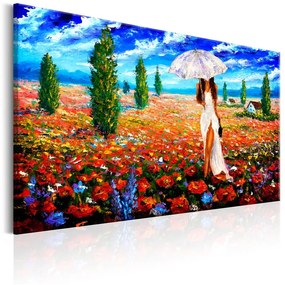 Quadro Woman with Umbrella  Colore colorful, Dimensioni e Misure 120x80