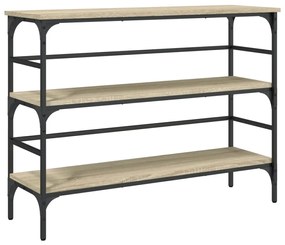 Tavolo consolle rovere sonoma 100x32x75 cm in legno multistrato