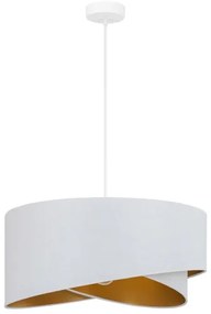 Brilagi - Lampadario LED a sospensione con filo LYRA 1xE27/15W/230V bianco/oro