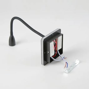 Brilagi - LED Lampada flessibile da muro MAYA Double LED/4W/230V + LED/3W nero