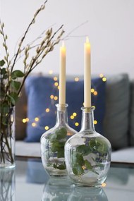 Candele a LED in set con alimentazione a batteria 2 pz (altezza totale 25 cm) Sara Crown – Sirius