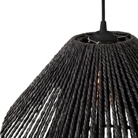 MAXLIGHT P0580 - Lampadario a sospensione con filo AMALFI 1xE27/15W/230V diametro 45 cm nero