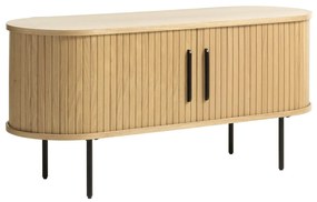 Tavolo TV in rovere di colore naturale 120x56 cm Nola - Unique Furniture