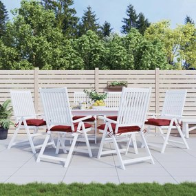 Cuscini Per Pallet 6 Pz Rosso Vino 50x50x7 Cm Tessuto Oxford /
