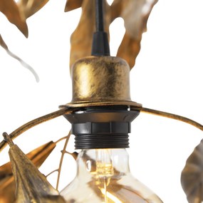 Lampada a sospensione vintage oro antico rotonda 3 luci - Linden