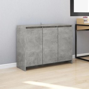 Credenza grigio cemento 102x33x75 cm in truciolato