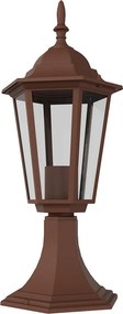 Paletto Lanterna Vintage 40cm E27 IP54 Corten - Serie Tosca