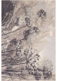 Tappeto in lana grigio crema 160x240 cm Lissey - Agnella