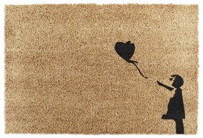 Zerbino in cocco 40x60 cm Girl With a Ballon - Artsy Doormats