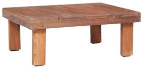 Tavolino Da Salotto 60x45x23 Cm İn Legno Massello Di Mogano /