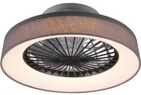 Plafoniera Ventilatore da Interno a led in PLASTICA Grigio