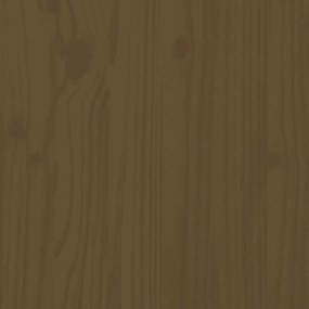 Testiera per letto miele 146x6x101 cm in legno massello di pino