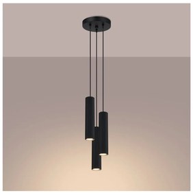 Lampadario nero ø 19,5 cm Gleam – Sollux