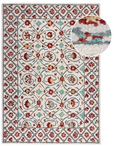 Tappeto in lana rosso e blu tessuto a mano 200x290 cm Iris Traditional - Flair Rugs