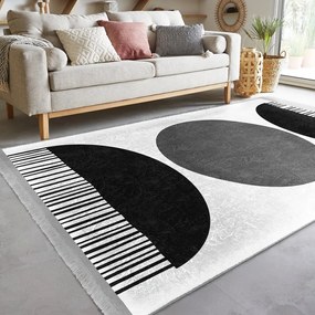 Tappeto bianco-nero 160x230 cm - Mila Home