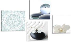 Set di quadri – Feng Shui in tonalità delicate