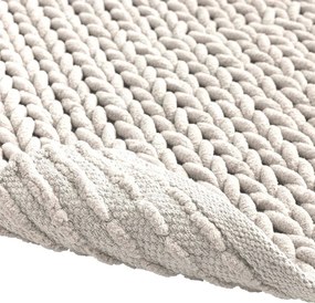 Tappetino per il bagno color crema 50x80 cm Ariel – douceur d'intérieur