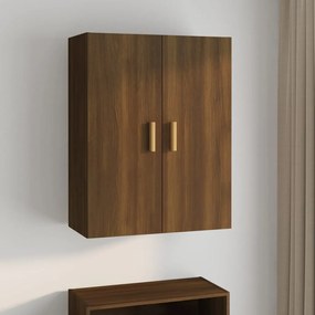 Armadietto Pensile A Parete Rovere Marrone 69,5x34x90 Cm /
