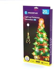 Aigostar - Decorazione natalizia LED LED/3xAAA albero 45cm