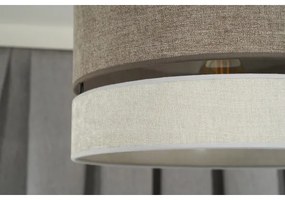 Duolla - Lampadario a sospensione con filo DOUBLE 1xE27/15W/230V diametro 40 cm marrone/grigio