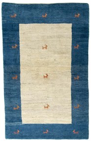 Gabbeh Tappeto 80x130 Beige (Iran) Annodato A Mano