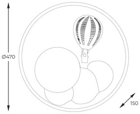 Zuma Line MX4148-1-DWFD - Plafoniera LED FOCUS LED/42W/230V 3000/5700K