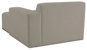 Modulo divano marrone chiaro in tessuto bouclé (angolo destro) Roxy - Scandic