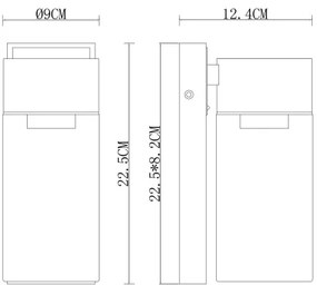 Globo 31975 - Applique da esterno ETSI 1xE27/40W/230V IP44