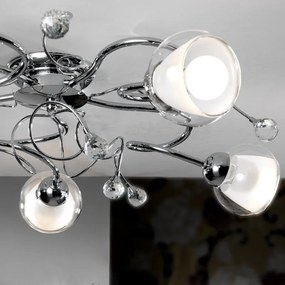 Plafoniera neoclassico Plafoniera neoclassico WENDY 5 x E14 grigio IP20, 5XE14