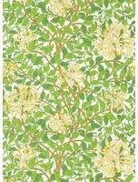 Morris & Co Carta da parati Honeysuckle - Cream/ Chocolate