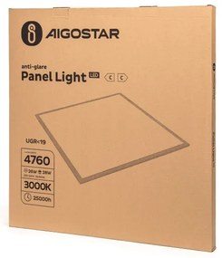 Aigostar - Pannello LED a montaggio superficiale 28W 230V 3000K 59,5x59,5 cm