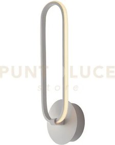 Applique a parete led infinity bianca 11w 1400lm 4000k 12x7,5x38cm